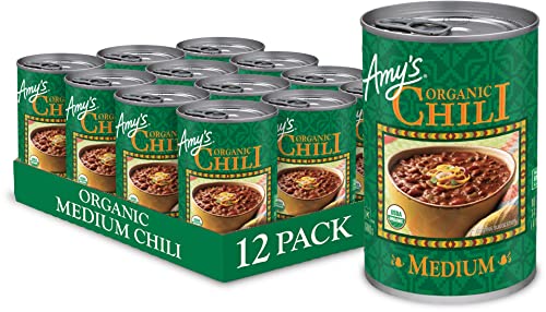 Amy's Organic Vegan Medium Chili, 14.7 Oz (12 Pack)