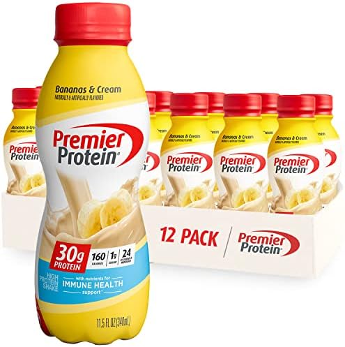 Premier Protein Shake, Bananas & Cream, 12 Pack, 138 Fl Oz