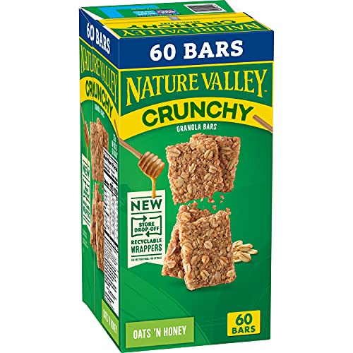 Nature Valley Crunchy Oats 'n Honey Granola Bars, 60 Bars