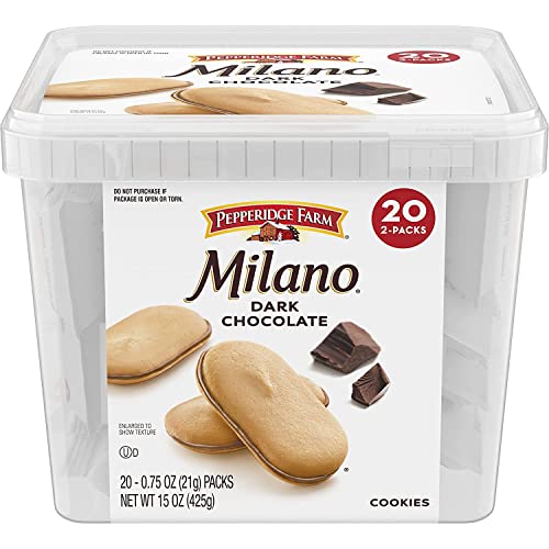 Pepperidge Farm Milano Cookies, Dark Chocolate, 20 Packs