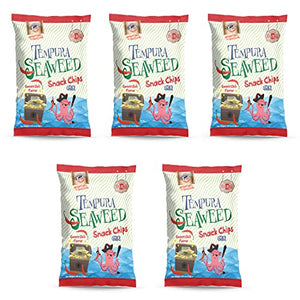 Swashbuckle Snacks Crispy Tempura Seaweed, Sweet Chili (5 Pack)