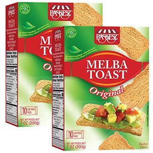 Snacktery Original Melba Toast Crackers, 7 Oz (2 Pack)