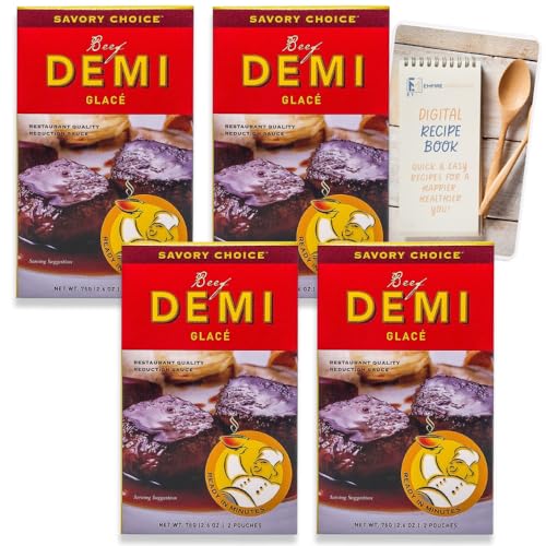 Savory Choice Beef Demi Glace Reduction Sauce, 4 Pack, 10.4 oz