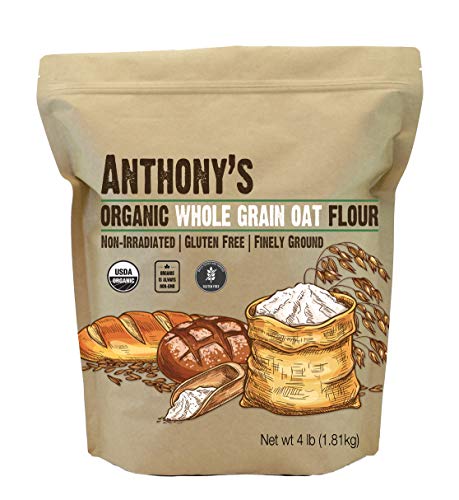 Anthony's Organic Whole Grain Oat Flour, 4 lb