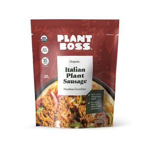 PLANT BOSS Italian Plant Sausage, 3.35 oz bag, Pack of 6