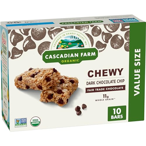 Cascadian Farm Organic Chocolate Chip Granola Bars, 10 ct