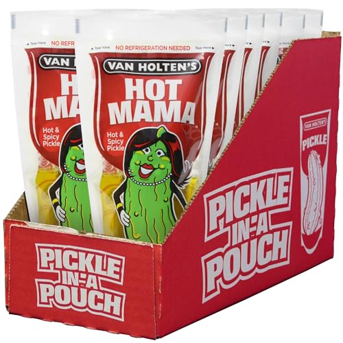 Van Holten's Hot Mama Pickle-In-A-Pouch - 12 Pack