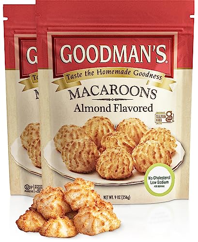 Goodmans Almond Coconut Macaroons, 9oz (2 Pack)