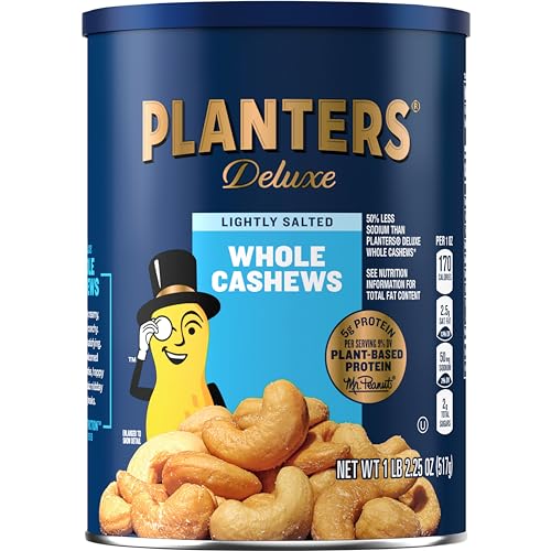 Planters Deluxe Lightly Salted Whole Cashews, 1lb 2.25oz