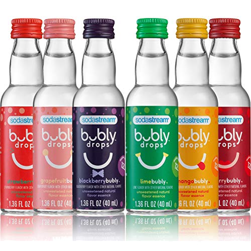 sodastream Bubly Drops Variety Pack, 1.36 Fl Oz (Pack of 6)