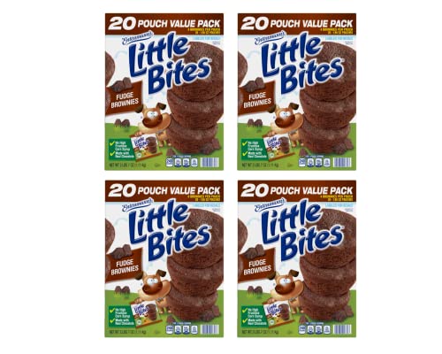 Entenmann's Little Bites Fudge Brownie Mini Muffins, 80 Pouches