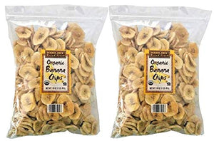 Trader Joe's Organic Banana Chips 16 oz (Pack of 2)