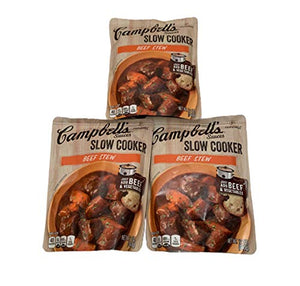 Campbell's Slow Cooker Beef Stew Sauce, 12 oz, 3 Pack