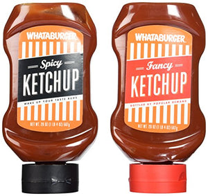 Whataburger Ketchup Variety Pack, 20 Oz (Pack of 2)