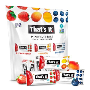 That's it Fruit Bars (Variety 24 Pack), No Sugar Added, Vegan & Gluten Free