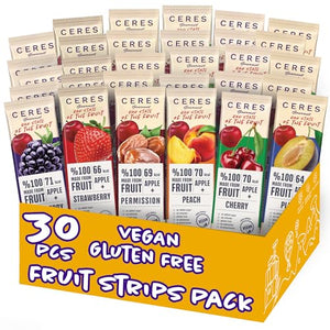 Fruit Strips Variety Pack, 30 Pcs, 6 Flavors