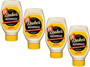 DUKE'S Real Mayonnaise Squeeze Bottle, 18 Fl Oz (4 Pack)