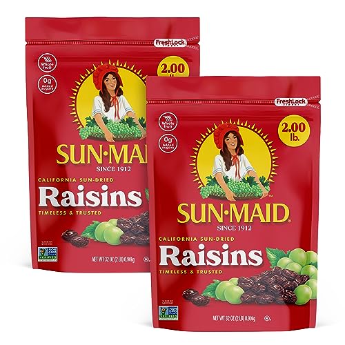 Sun-Maid California Sun-Dried Raisins, 32 oz (2 Pack)