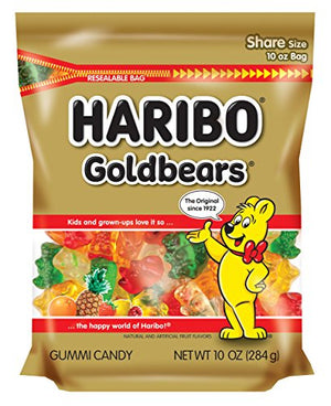 HARIBO Goldbears Gummi Candy - Resealable 10 oz. Bag