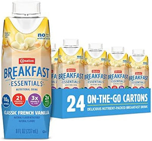 Carnation Breakfast Essentials, French Vanilla, 8 oz (24 Pack)