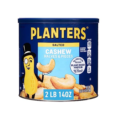 PLANTERS Salted Cashew Halves & Pieces, 2 Lb 14 Oz