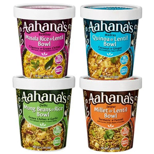 Aahana's Lentils & Rice Bowls (Kitchari), 4 Pack