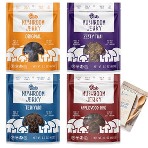 Pan's Mushroom Jerky Variety Pack, 4 Flavors