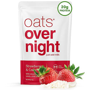 Oats Overnight - Strawberries & Cream, 20g Protein, 8 Pack