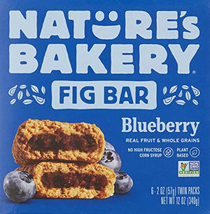 Nature's Bakery Blueberry Fig Bars, 2 Oz, 6 Ct