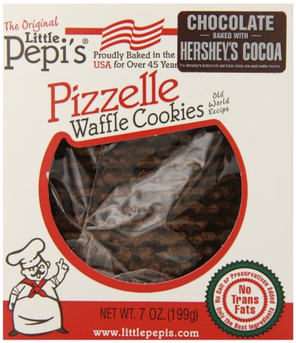 Little Pepi's Pizzelles, Chocolate, 7 Ounce