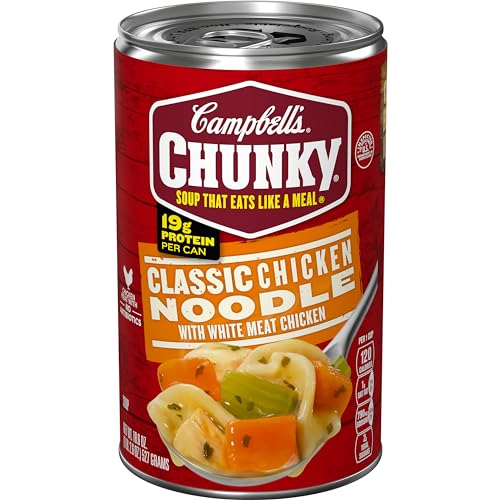 Campbell's Chunky Classic Chicken Noodle Soup, 18.6 Oz Can