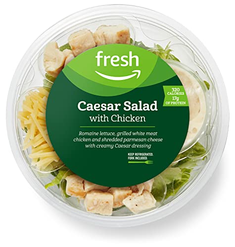 Amazon Fresh Caesar Salad with Chicken, 6.25 Oz