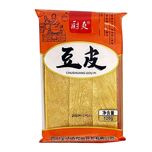 Tofu Skin, Dried Fried Soybean Vegan Food, 120g