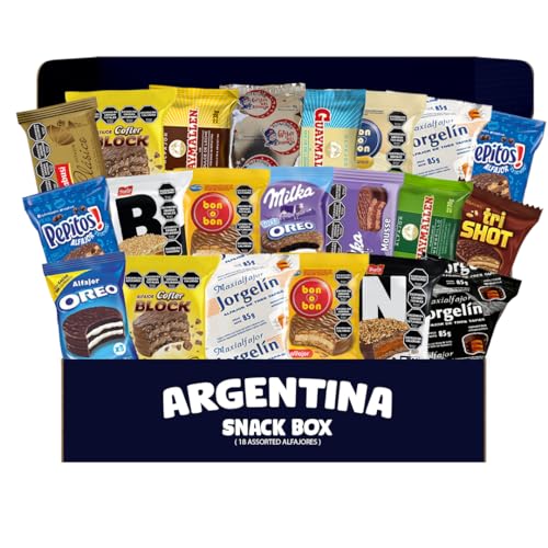 Argentina Alfajores Assortment Gift Box, 18 Count