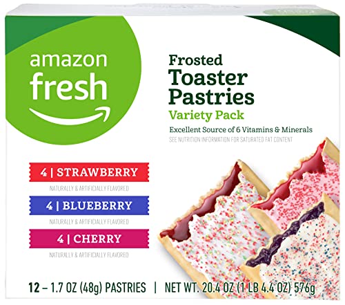 Amazon Fresh Toaster Pastries Variety Pack, 12ct