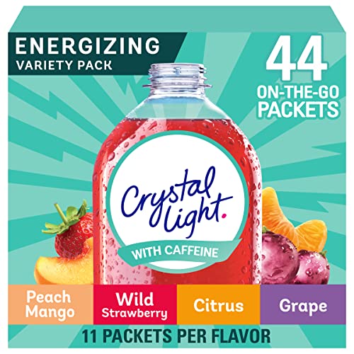 Crystal Light Energy Drink Mix Singles Variety Pack, 44 ct