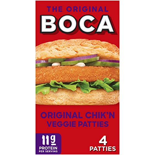 BOCA Original Vegan Chik'n Veggie Patties (4 ct Box)