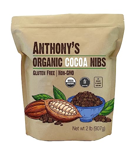 Anthony's Organic Cacao Nibs, 2 lb, Gluten Free