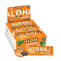 ALOHA Organic Plant Based Protein Bars, Pack of 12