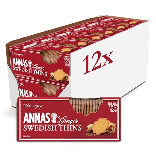 Annas Thins Ginger Pepparkakor 5.25 oz (12 Pack)