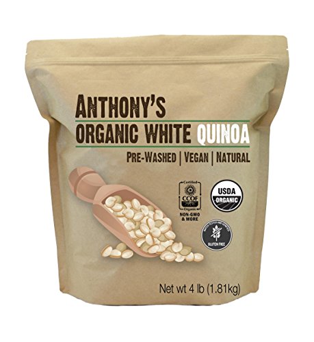 Anthony's Organic White Whole Grain Quinoa, 4 lb