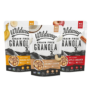 Wildway Variety Keto Granola | Grain-Free, 8oz, 3 Pack