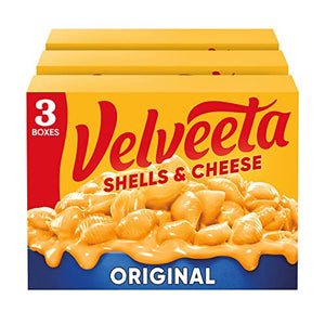 Velveeta Shells & Cheese Meal, 3 Pack, 12 oz Boxes