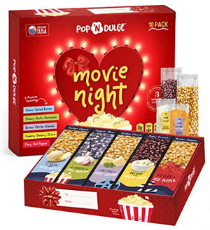 Movie Night Popcorn Gift Set, 10 Piece