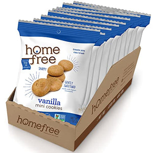 Homefree Mini Vanilla Cookies, Gluten Free, 1.1 oz, Pack of 10