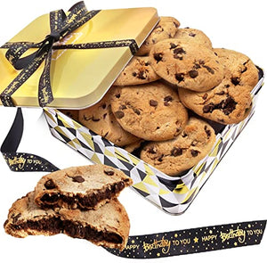 Happy Birthday Chocolate Chip Cookies Gift Basket, 1.5 lbs