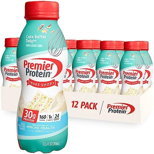 Premier Protein Shake, Cake Batter, 30g Protein, 12 Pack