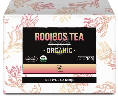 Soeos Rooibos Tea Bags, 100 Count