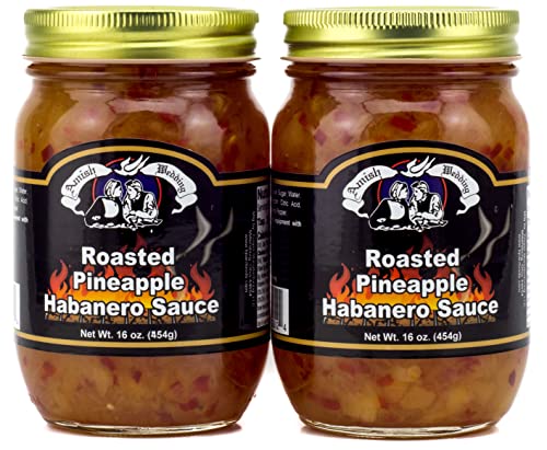 Amish Wedding Roasted Pineapple Habanero Sauce, 16 oz