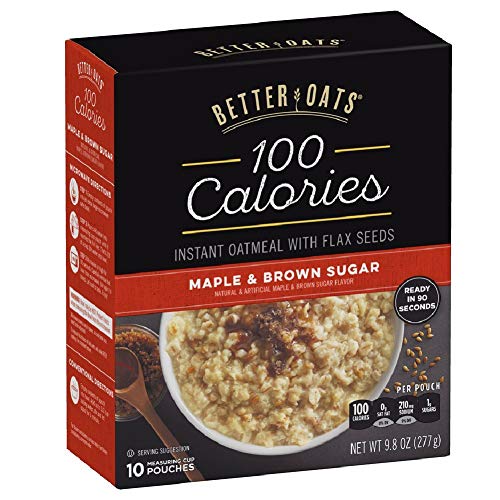 Better Oats Maple & Brown Sugar Oatmeal Packets, Pack of 6